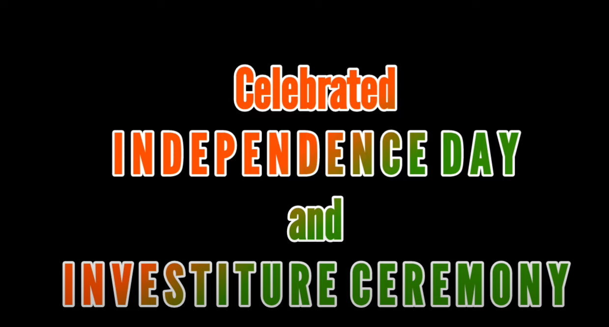 Celebrated Independence day & Investiture ceremony at the Appleschool 2086(CBSE)Channapattana